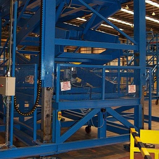 A double vertical lift made by Power Lift