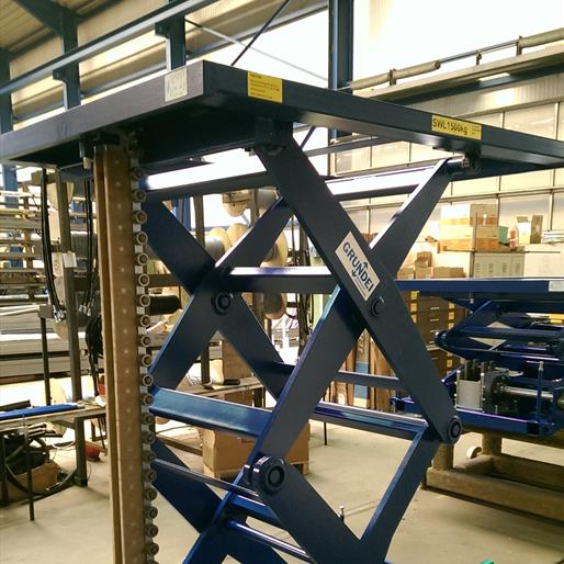 A double vertical lift made by Power Lift