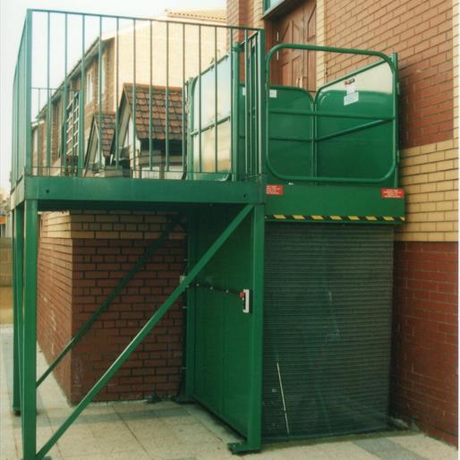 A double vertical lift made by Power Lift