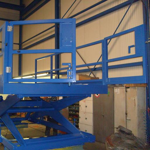 A lift with loading gates made by Power Lift